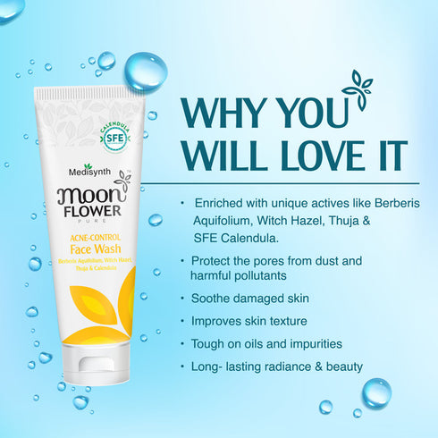 Medisynth Moonflower Acne-Control Facewash (Combo Pack of 2)